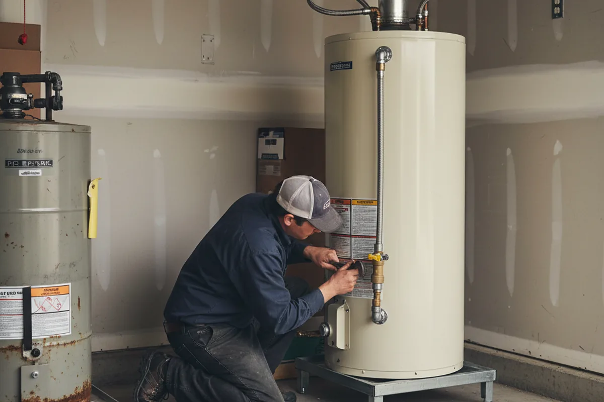 Water heater and shutoff valve replacement in Marshallville